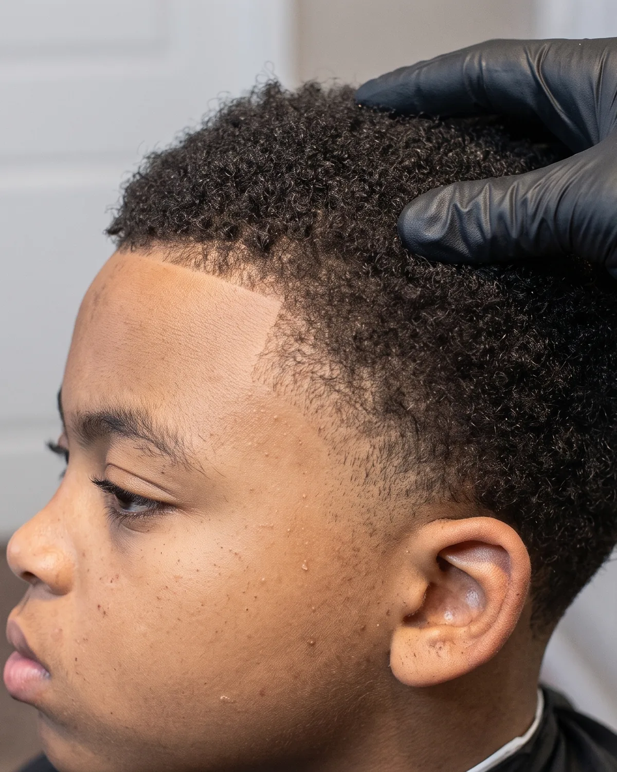 Kids' cut with a clean taper